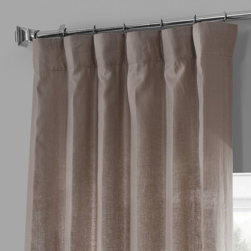Exclusive Fabrics French Linen Lined Curtain Panel (1 Panel)