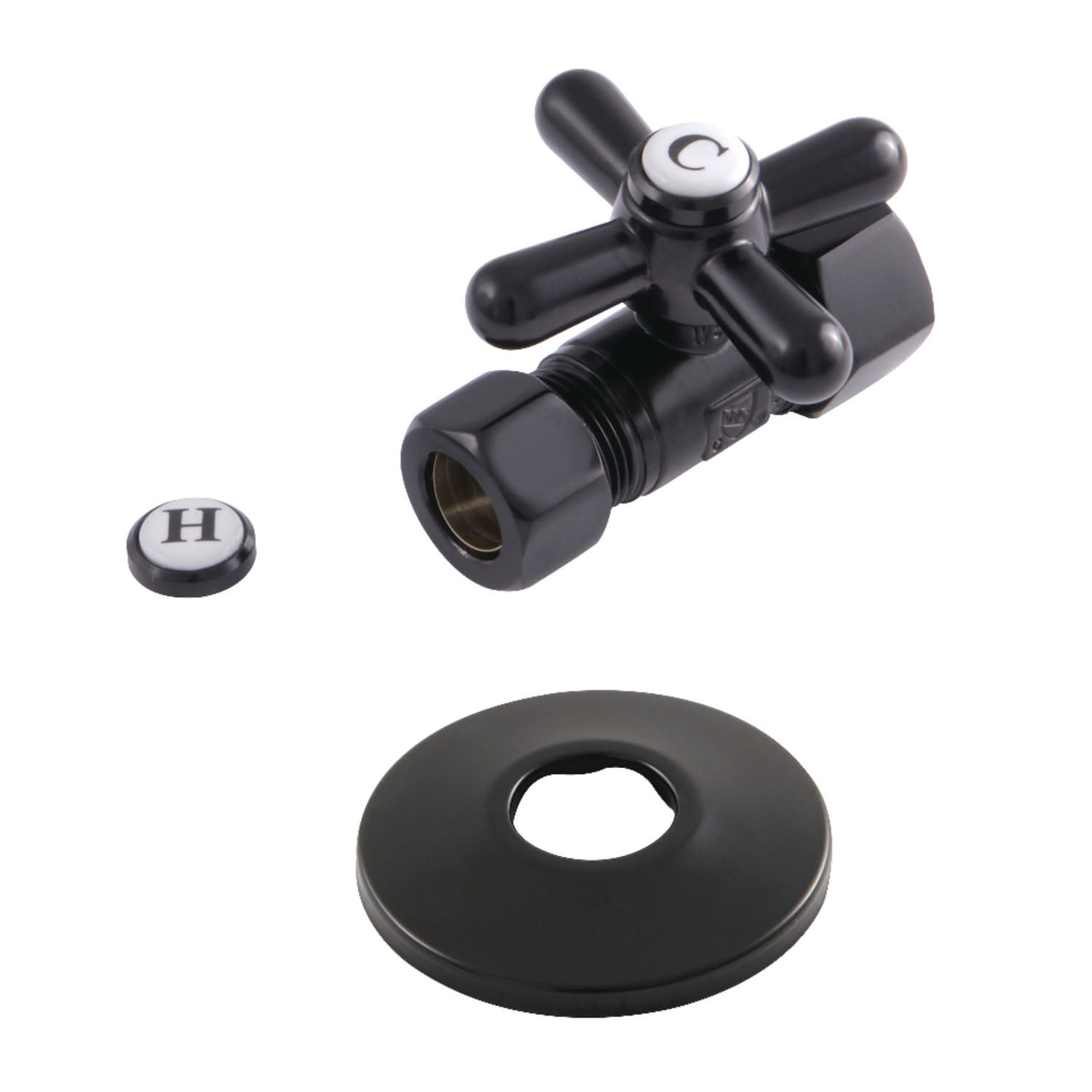 Kingston Brass 2-3/8" High Quarter Turn Straight Stop Valve with