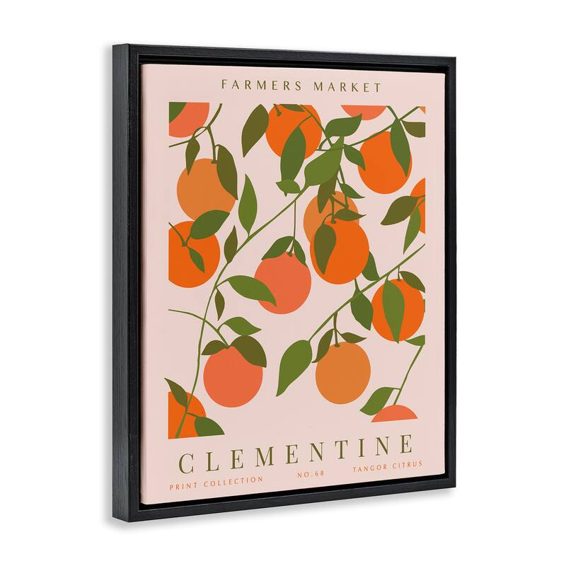 Stupell Clementine Gallery Print Framed Floater Canvas Wall Art Design By Kamdon Kreations