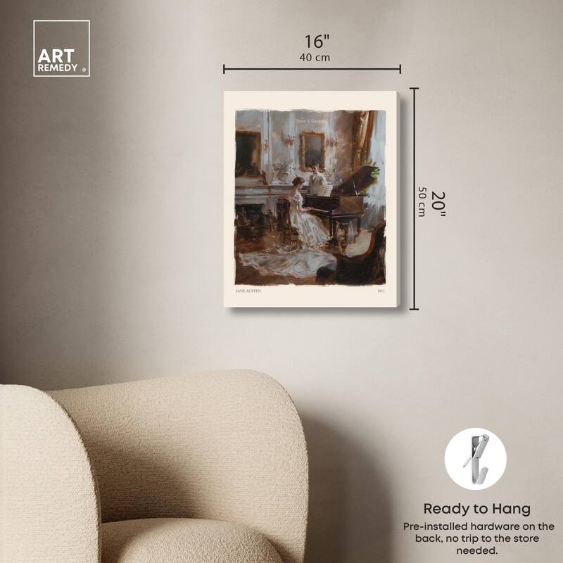 Sense and Sensibility Scene Canvas by Art Remedy, Gallery Wrapped