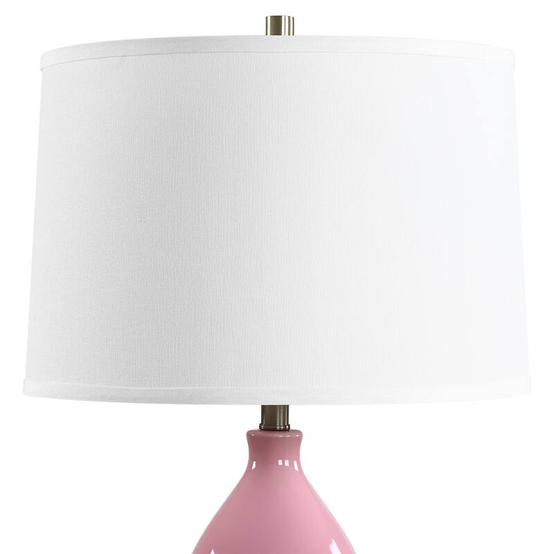 Strick & Bolton Ceramic Glazed Metal Table Lamp