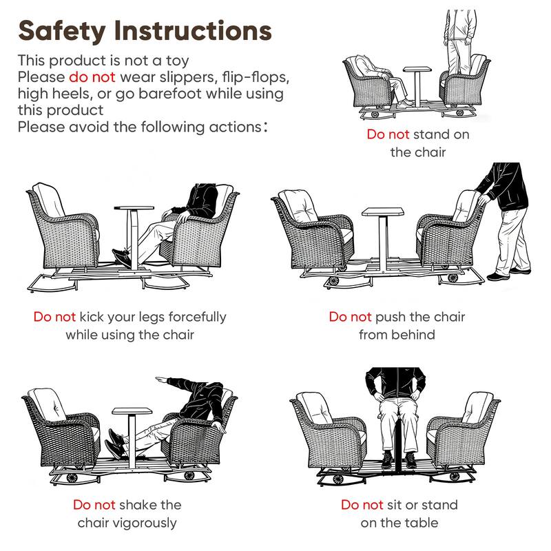 Pocassy Outdoor Double Glider Bench Patio Swing Chair