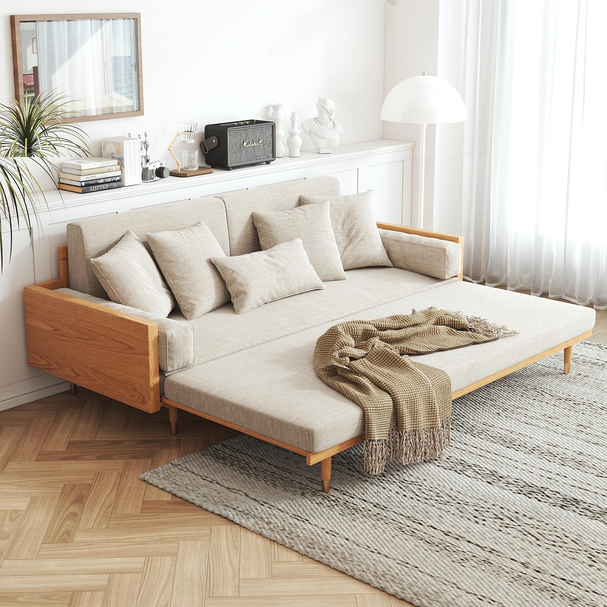 Wooden sleeper couch hot sale