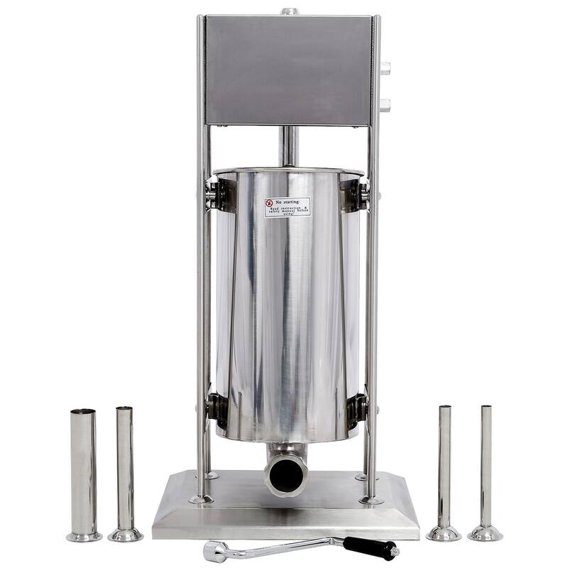 Stainless Steel Dual Speed Vertical Commercial Sausage Stuffer - 22LB/10L