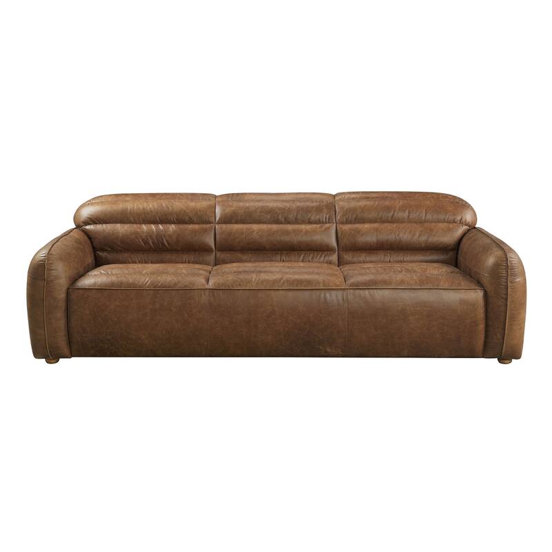 Daniyl Cocoa Sofa with Tight Seat and Back Cushion