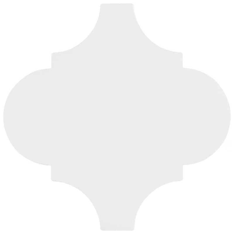 Merola Tile Provenzale Lantern White 8" x 8" Porcelain Floor and Wall Tile