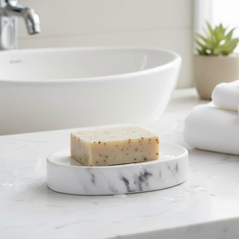 Marble Collection Bath Accessory Set Pieces