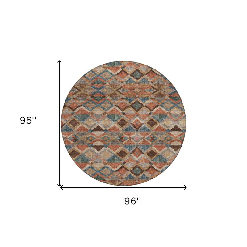 HomeRoots Geometric Transitional Rectangle Outdoor Rug