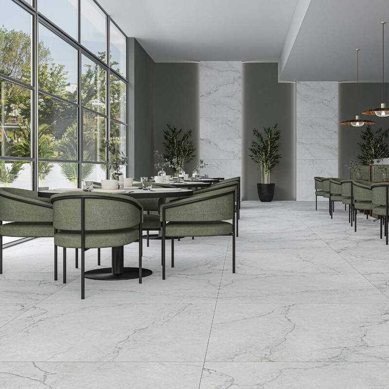 The Tile Life Beau 24x48 White Porcelain Floor & Wall Tile