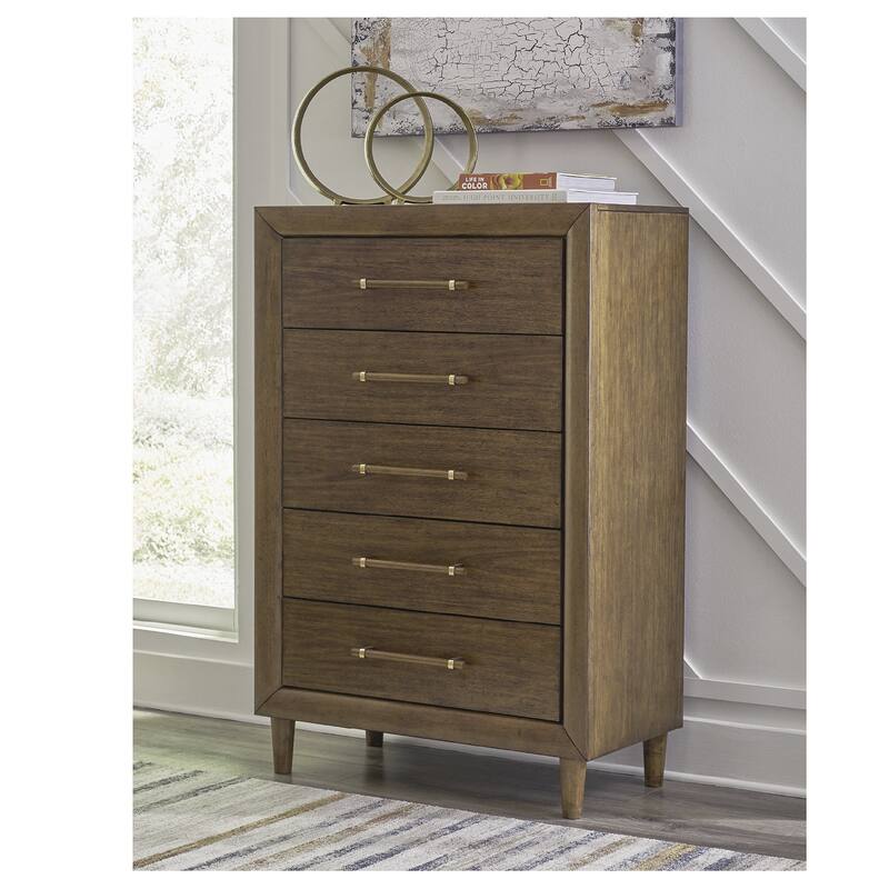 Signature Design by Ashley Lyncott Brown Chest of Drawers - 5-drawer - Brown