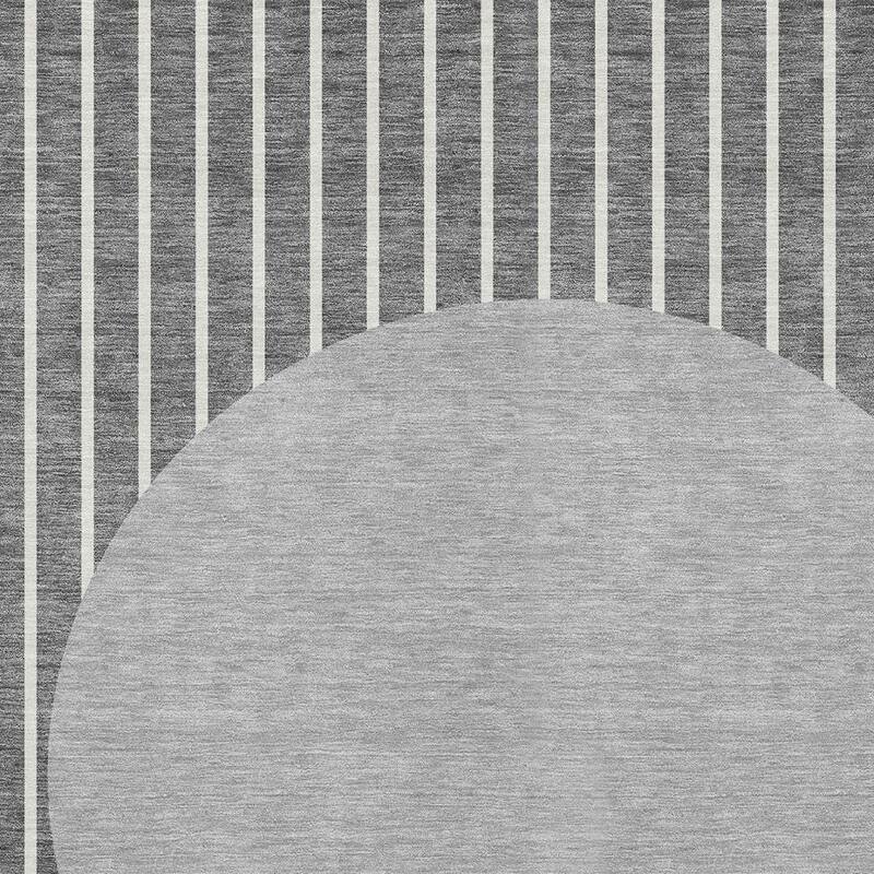 HomeRoots Striped Transitional Rectangle Outdoor Rug