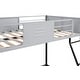 preview thumbnail 9 of 11, Black Twin over Full Size Metal Bunk Bed, Heavy-duty with Vent Board