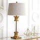 preview thumbnail 12 of 26, JONATHAN Y Stevens 32" Metal/Glass LED Table Lamp, Bronze (Set of 2)