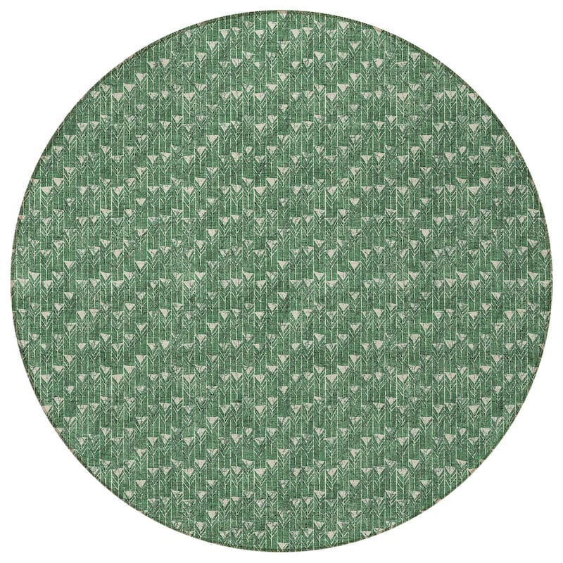 Alsifi Sleek Geometric Weather Resistant Timeless Fusion Outdoor Rug