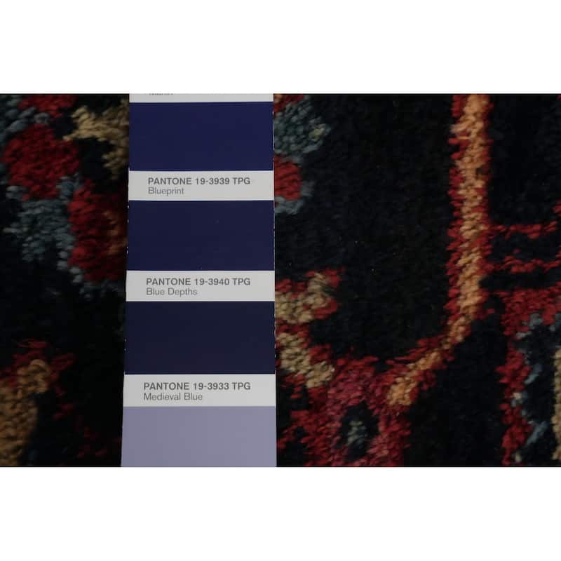 Hand Knotted Oriental 100% Wool Carpet Traditional Floral Oranges & Rust Sarouk Area Rug - 12' 1'' X 8' 9''