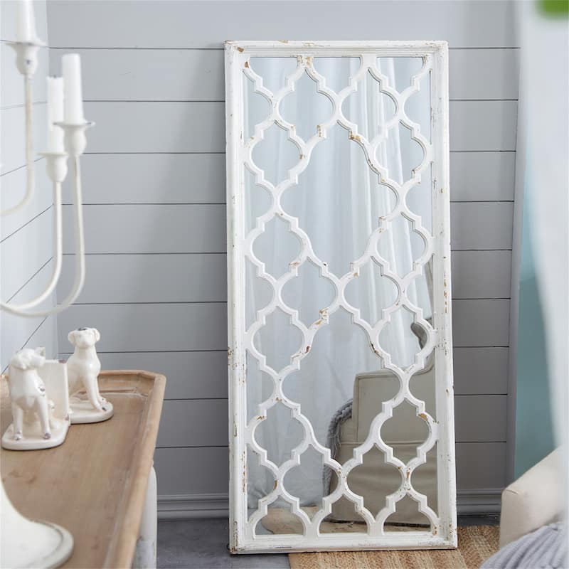 Distressed Floor Mirror