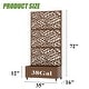 preview thumbnail 36 of 103, 72 in Metal Movable Planter Box with Trellis Privacy Screen Lockable Wheels