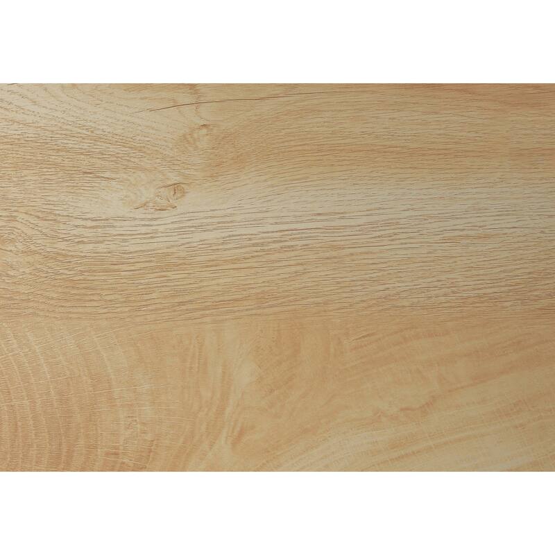 Computer Desk, Home Office, Laptop, 48"l, Work, Natural Laminate, Black Metal, Contemporary, Modern