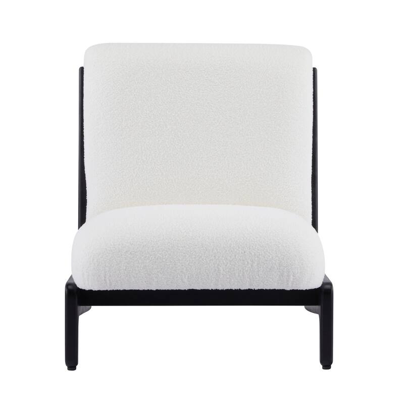 Christopher Knight Home - Modern Rubber Wood + Fabric Accent Chair