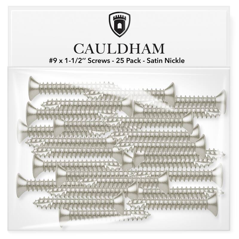 Wood Screws 9 x 112in for Door Hinges 25 pack