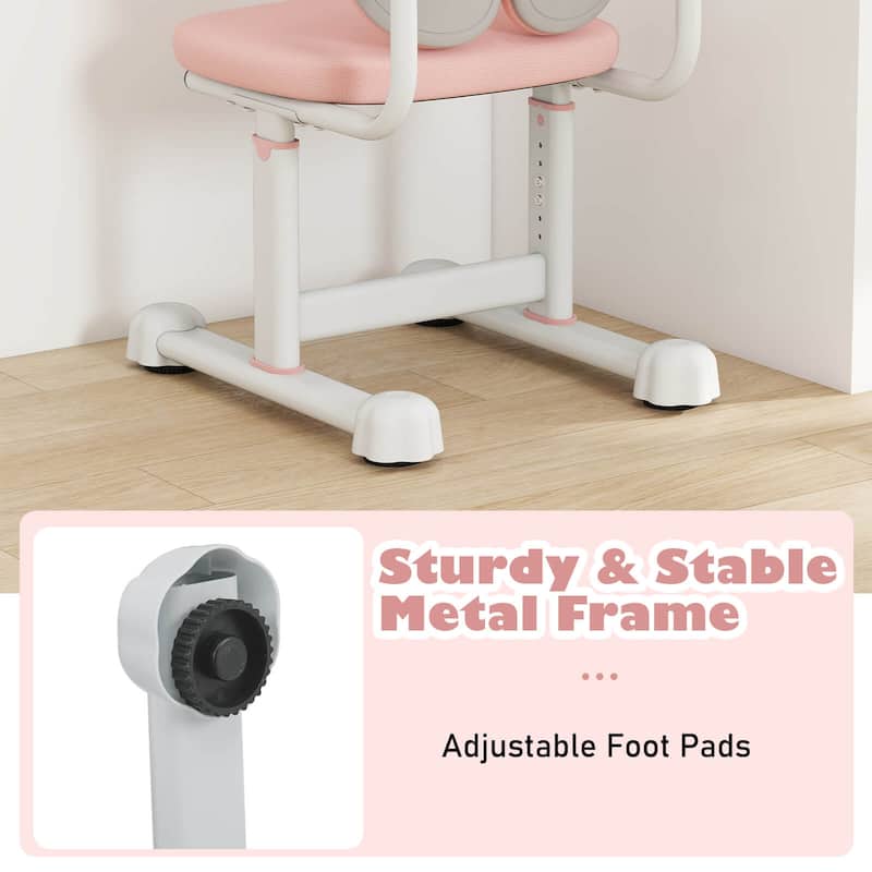 Costway Kids Desk Chair with Double Back Support Adjustable Height - See Details