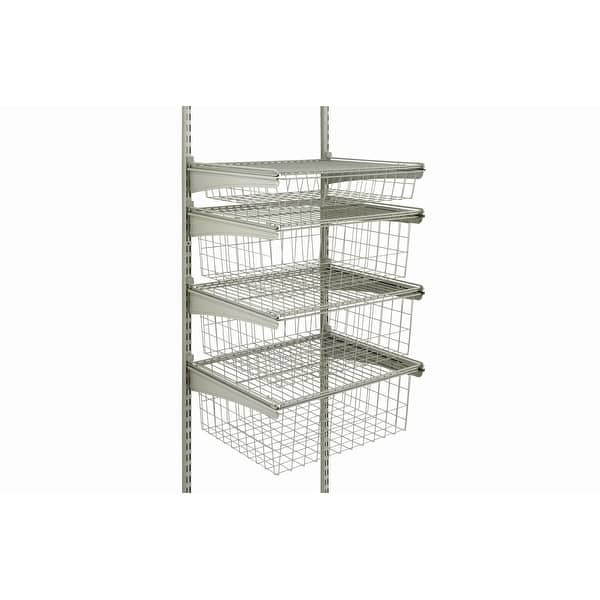 ClosetMaid ShelfTrack Wire 4Drawer Closet Basket Kit Bed Bath