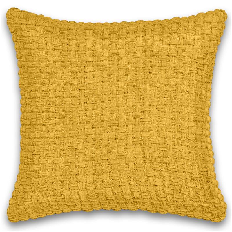 Fabstyles Chenille Basketweave Polyfill Cushion