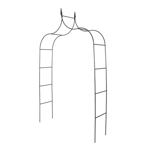 Kinbor Outdoor Metal Garden Arch Gothic Arbor Garden Trellis For Climbing Plant 8'4 High x 4'6 Wide