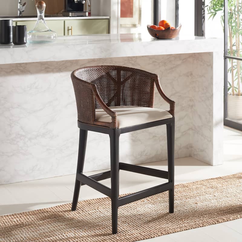 SAFAVIEH Home Brando Counter Stool - 22"W x 21"D x 35"H