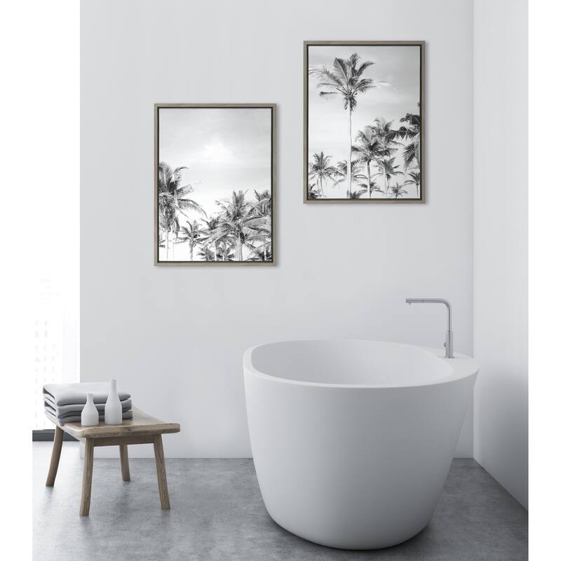 Kate and Laurel Coastal Framed Canvas Set by The Creative Bunch Studio