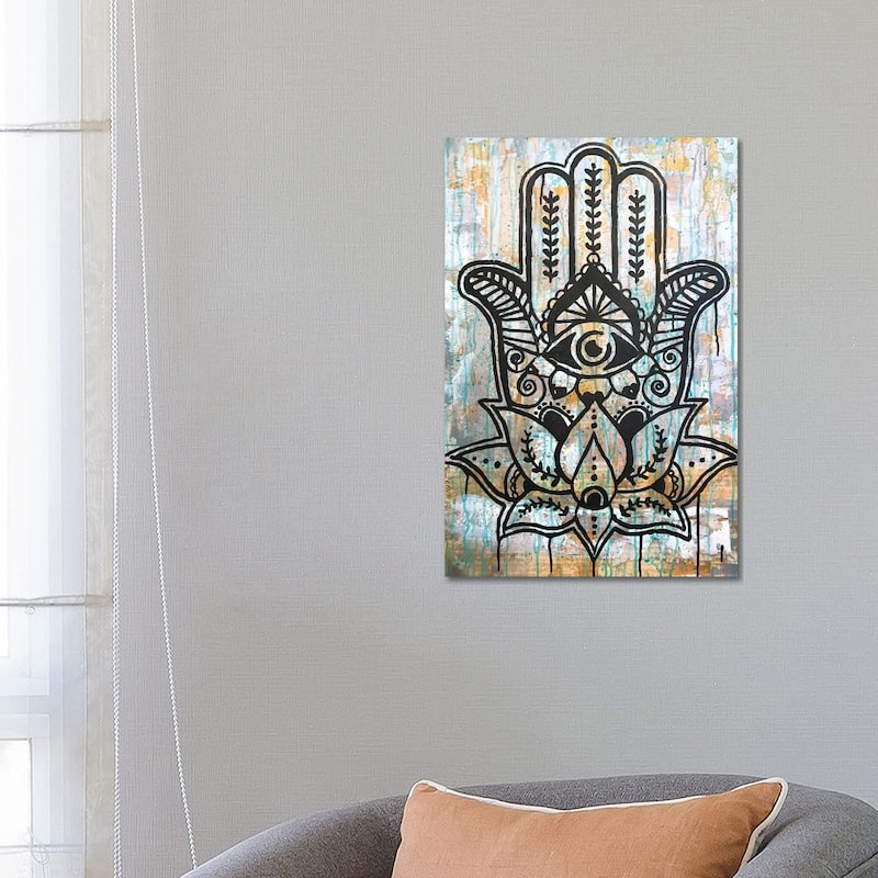 iCanvas "Hamsa Lotus" by Dean Russo Canvas Print - 26x18x1.5