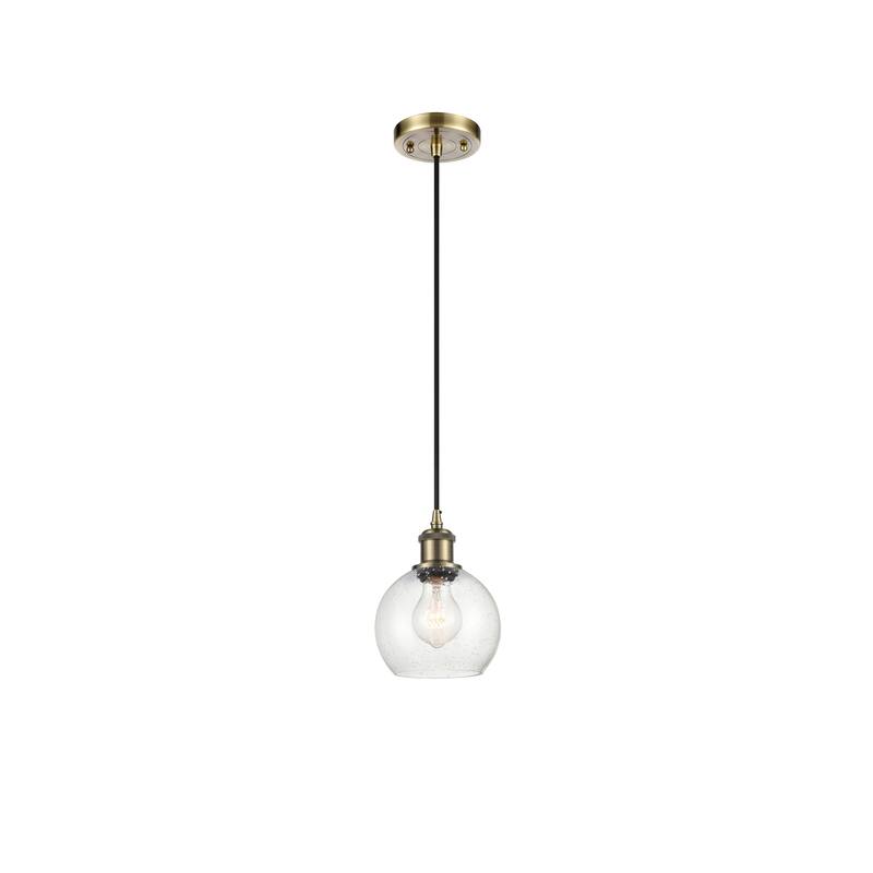 Innovations Lighting Ballston Athens 1 Light 6" Cord Hung Mini Pendant