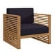 preview thumbnail 2 of 13, Carlsbad Teak Wood Outdoor Patio Armchair