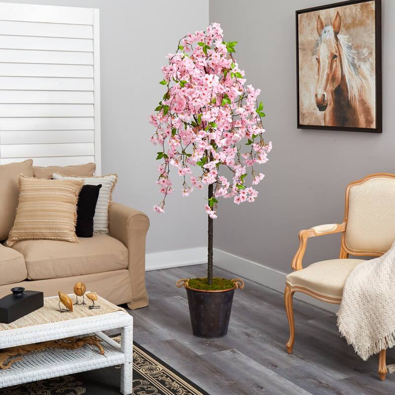 Artificial Orchid Arrangement in Vase - Classic Charm Faux Flowers Décor - Elegant Home Accent - Pink - 72