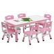 preview thumbnail 7 of 19, Kids Table and Chair Set with Storage Height Adjustable For Toddler