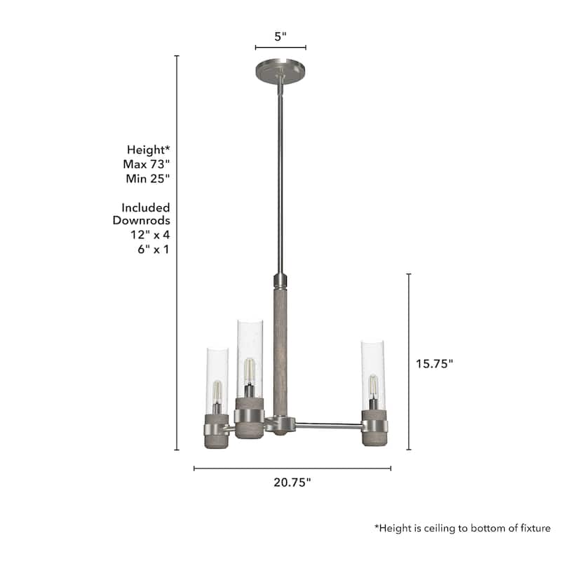 Hunter River Mill Chandelier - Dining Room, Entry - Modern Mountain, Rustic, Round, Industrial