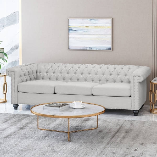 Parkhurst Tufted Chesterfield 3-seater Sofa by Christopher Knight Home. Opens flyout.
