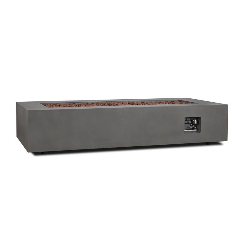 Aegean 70" LP Fire Table w/NG Conversion in Weathered Slate by Real Flame