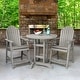 preview thumbnail 43 of 45, HIGHWOOD Hamilton 3-piece Counter-Height Outdoor Dining Set