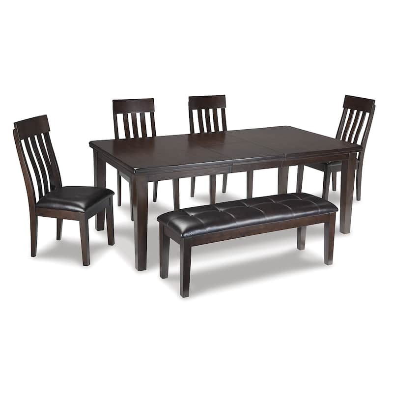 Signature Design by Ashley Haddigan Dark Brown 6-Piece Dining Package
