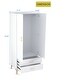 preview thumbnail 5 of 7, 2 Door 2 Drawers, White Armoires, Wardrobe Cabinet, Suitable for Wardrobes in Bedrooms, Offices