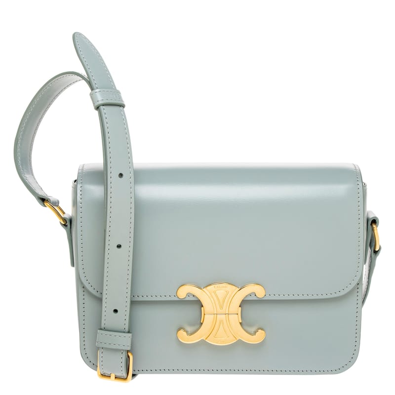 Celine Teen Triomphe Bag - Pale Blue