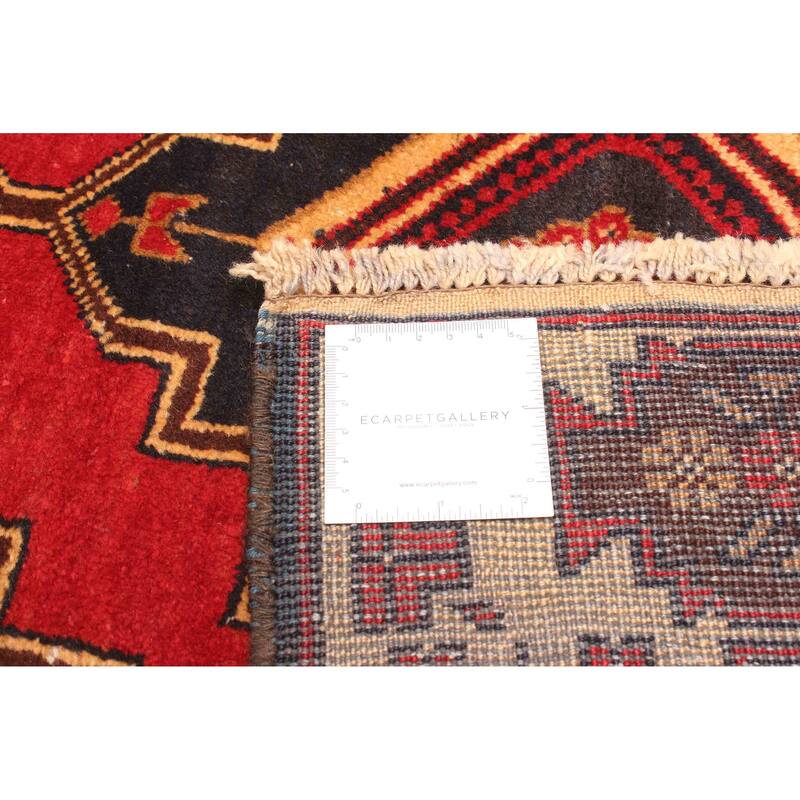 ECARPETGALLERY Hand-knotted Teimani Red Wool Rug - 2'10 x 4'6