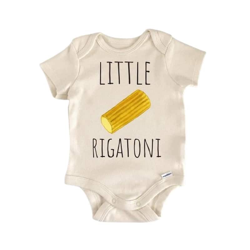 Italian Pasta Rigatoni - Baby Boy Girl Clothes Infant Bodysuit Funny Cute Newborn