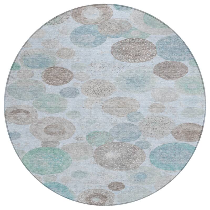 HomeRoots Geometric Transitional Rectangle Outdoor Rug