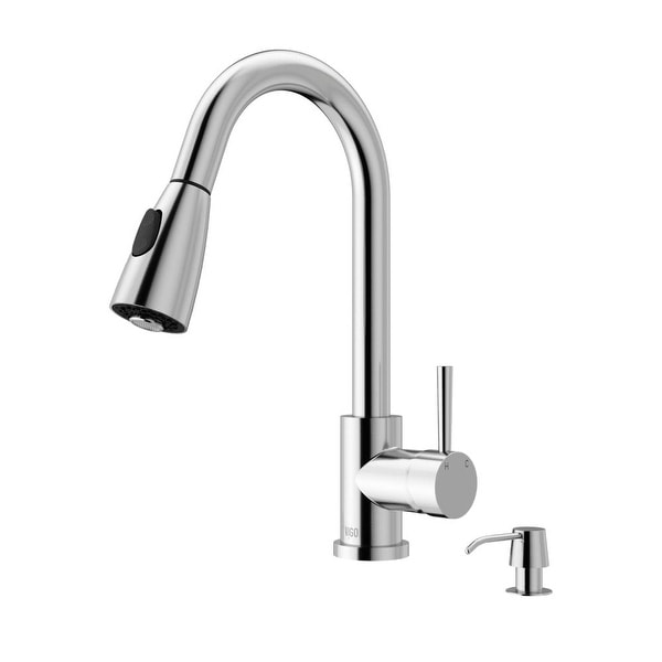 Vigo Vg02005k2 Weston Pull Out Spray Kitchen Faucet Includes Vigo Vg02005k2 Weston Pull Out Spray Kitchen Faucet Includes Soap Dispenser Chrome
