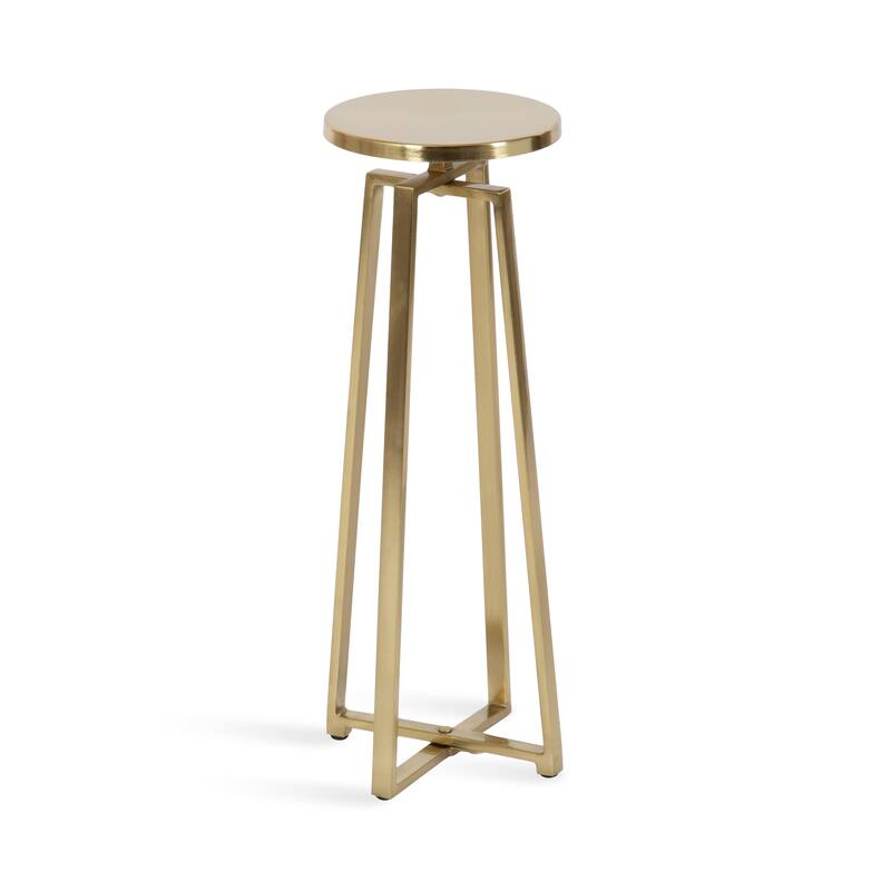Kate and Laurel Zia Metal Drink Table - 9x9x23