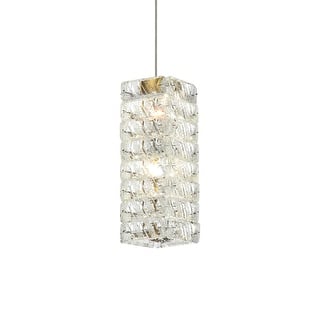 Elegant Lighting 3680D1 Aston 7" Wide Crystal Mini Pendant