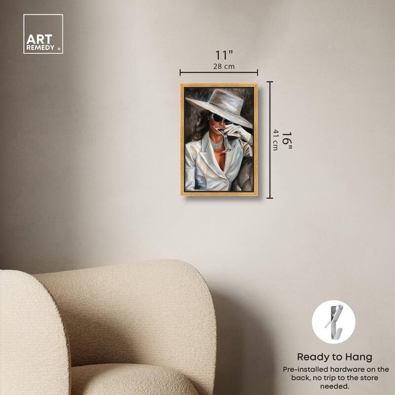 Time for a Martini Canvas by Art Remedy