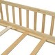preview thumbnail 24 of 44, Twin size Floor Platform Bed with Built-in Book Storage Rack